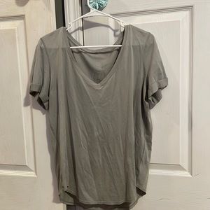 lulu lemon green v-neck shirt!